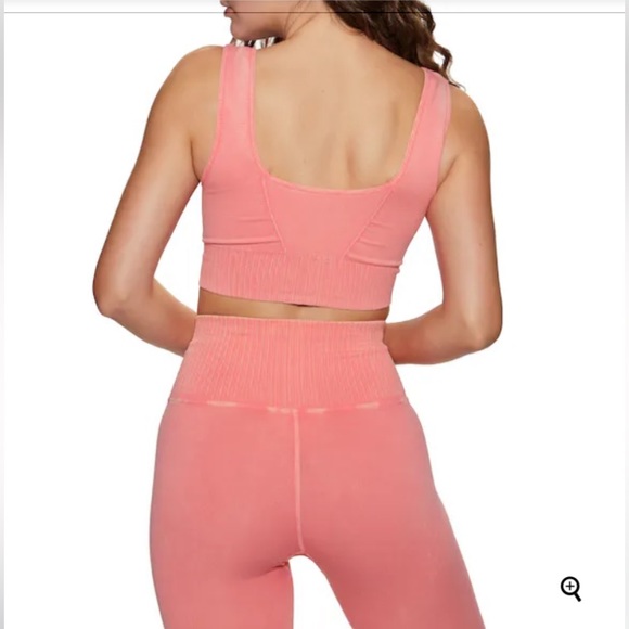 FP Movement Square Neck Good Karma Sports Bra and matching leggings set small - Picture 3 of 7